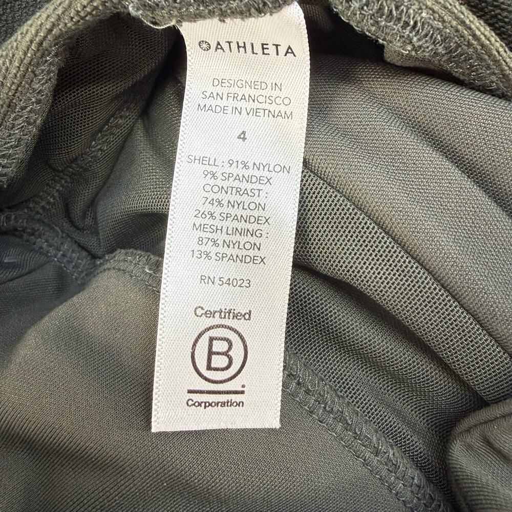 EUC Athleta Headlands Hybrid High Rise Cargo Leggings Women's 4 Olive Green EUC - Picture 10 of 15